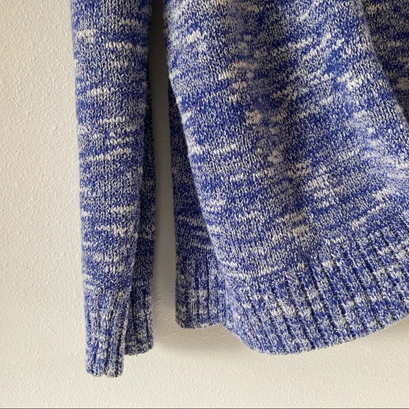 OLD NAVY Crewneck Cozy Knit Blue Speckled Sweater Size XL Speckled Woven - Picture 4 of 8